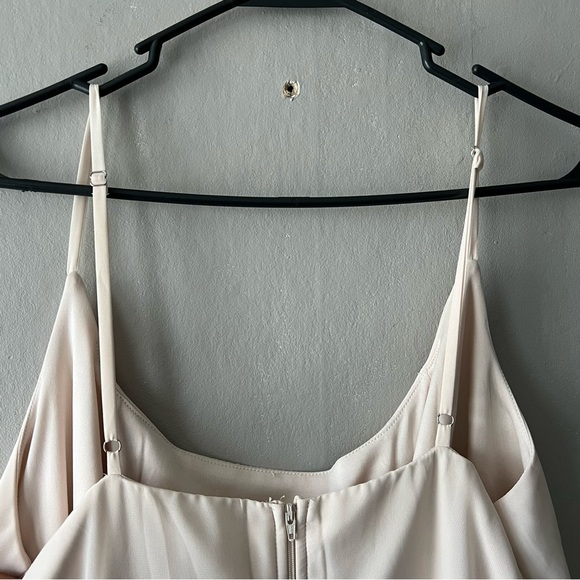 Birdy Grey Champagne Amy Chiffon Bridesmaid Dress Size 1X NWT - Picture 9 of 9